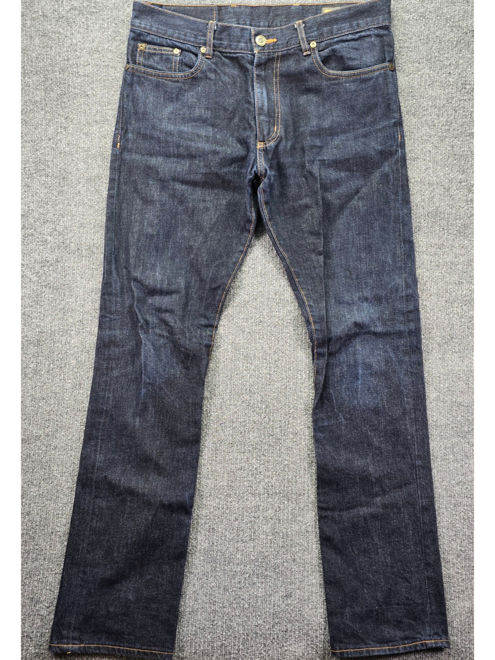 Ball and Buck Jeans 32 (34x34) Dark Indigo Wash Denim 6 Point Fit Slim Made USA